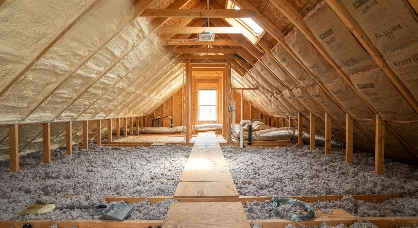 Attic Insulation: Batts, Blown-In, and Spray Foam Compared