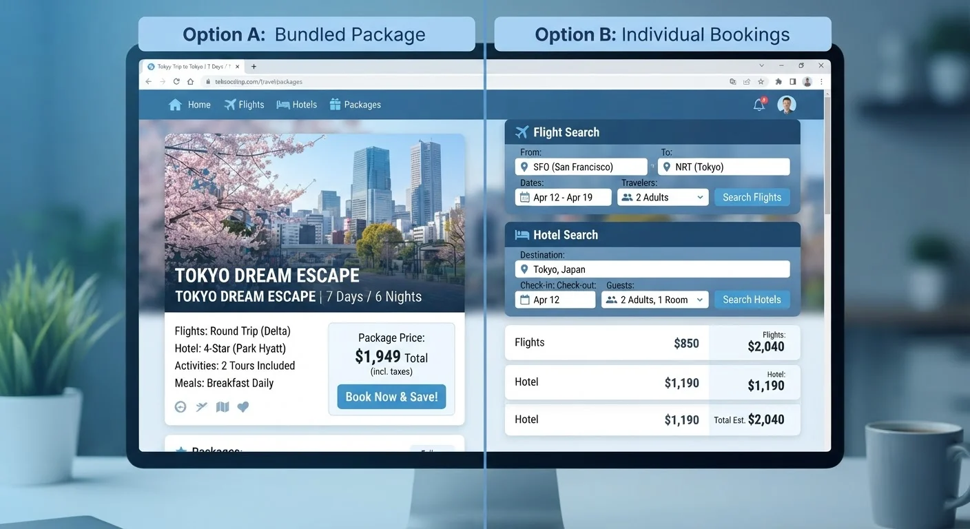 Package Deals vs. Booking Each Part Separately: When Bundling Saves and When It Doesn't