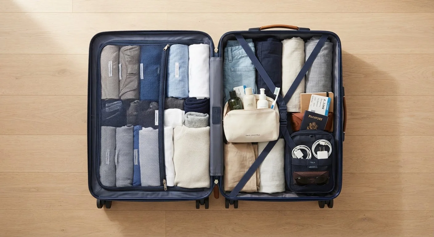 Packing for a Week in a Carry-On: A Room-by-Room Approach